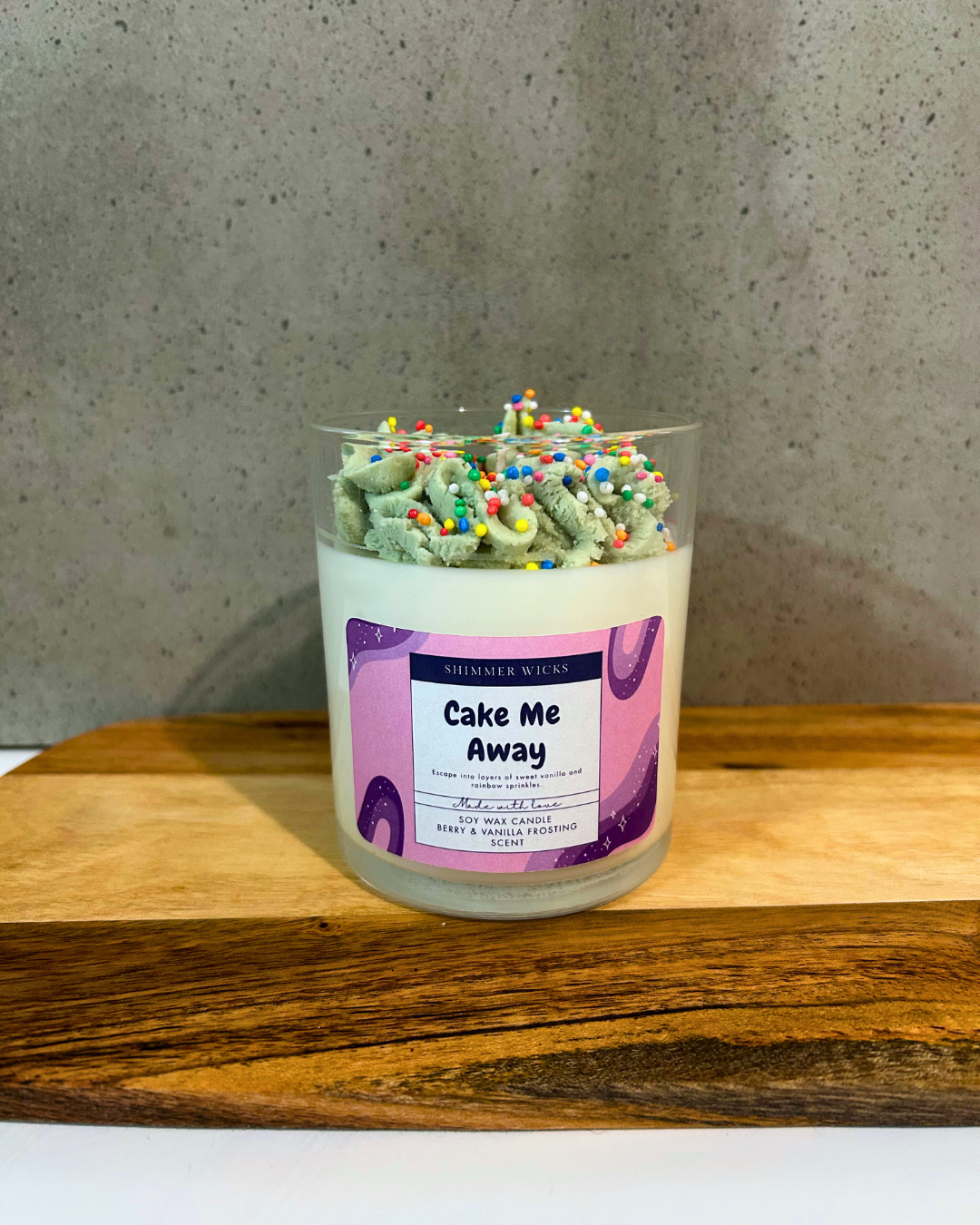 Cake Me Away Candle